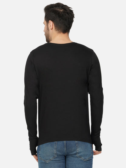 Appulse Men's Round Neck Long Sleeve Thumb Hole T-Shirt | Men | Premium Cotton | Activewear | Athleisure