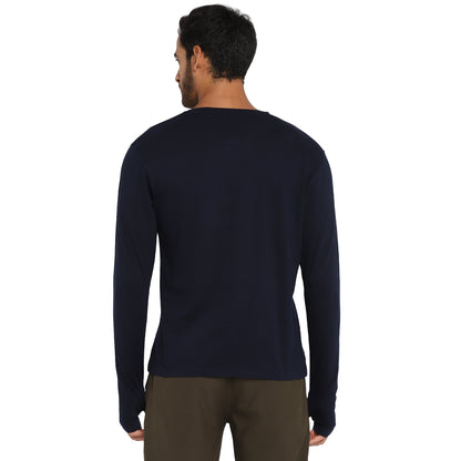 Appulse Men's Printed Long Sleeve Thumb Hole Round Neck T-Shirt | Men | Premium Cotton | Activewear | Athleisure