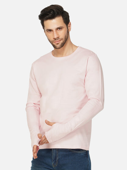Appulse Men's Round Neck Long Sleeve Thumb Hole T-Shirt | Men | Premium Cotton | Activewear | Athleisure