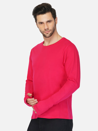 Appulse Men's Round Neck Long Sleeve Thumb Hole T-Shirt | Men | Premium Cotton | Activewear | Athleisure