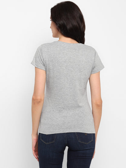 Appulse Women's Round Neck T-Shirt with Bottom Knot | Women | Premium Cotton | Activewear | Athleisure