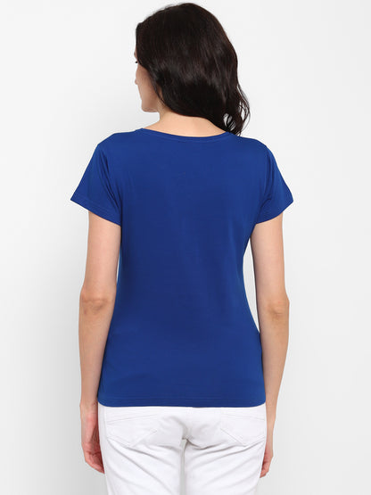 Appulse Women's Round Neck T-Shirt with Bottom Knot | Women | Premium Cotton | Activewear | Athleisure