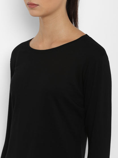 Appulse Women's Round Neck Long Sleeve Thumopen T-Shirt | Women | Premium Cotton | Activewear | Athleisure