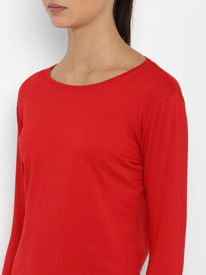 Appulse Women's Round Neck Long Sleeve Thumopen T-Shirt | Women | Premium Cotton | Activewear | Athleisure