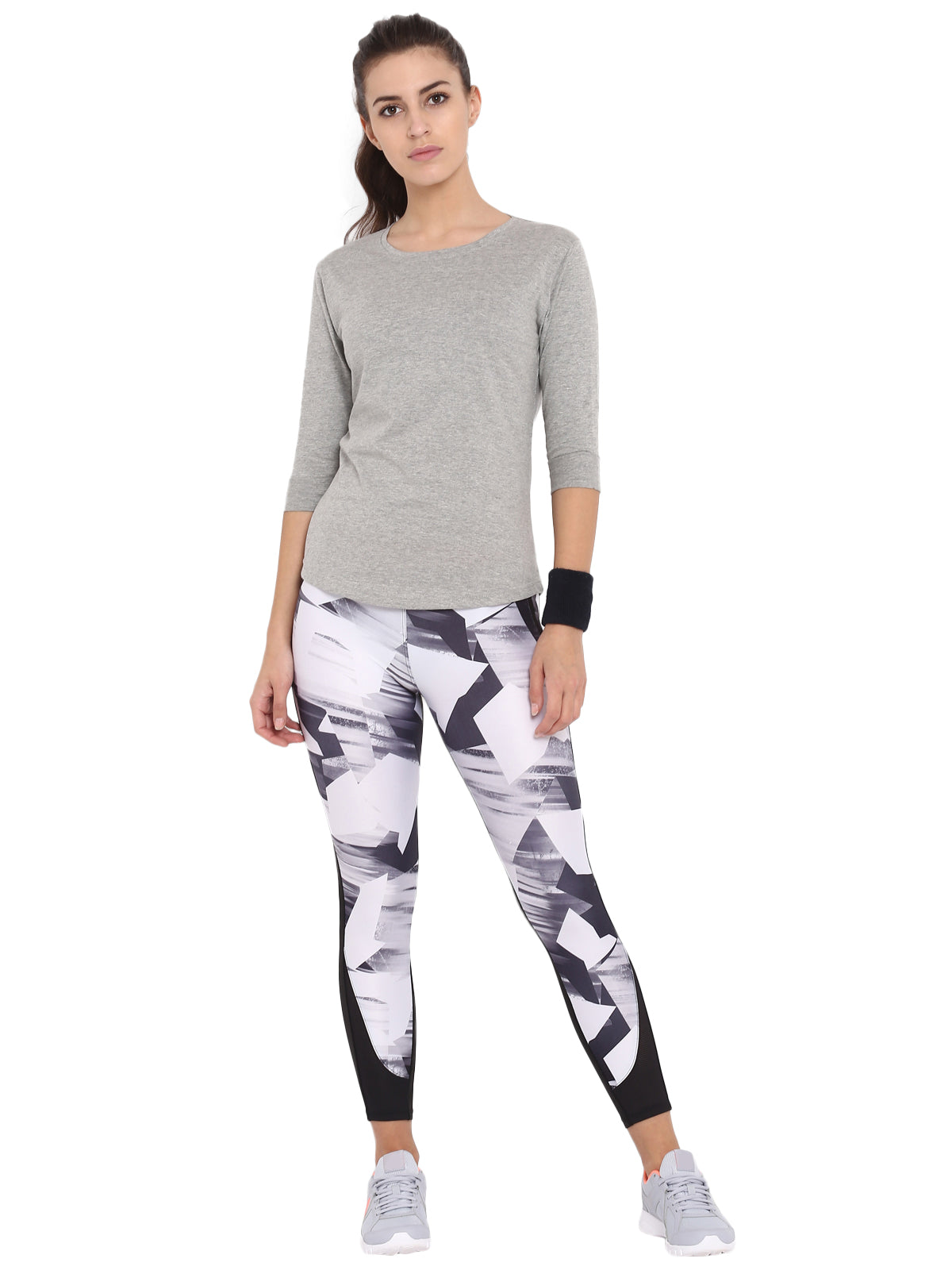 Ap'pulse Women's 3/4th sleeve Round Neck Tshirt