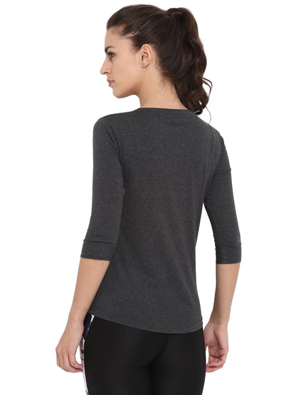 Appulse Women's 3/4th sleeve Round Neck T-Shirt | Women | Premium Cotton | Activewear | Athleisure