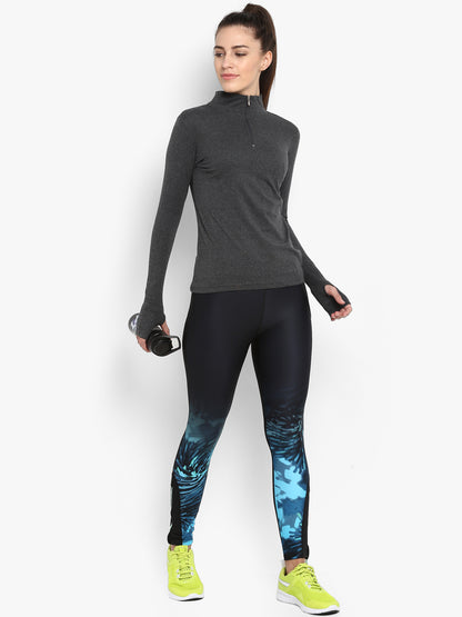 Appulse Women's Hi Neck Long Sleeve Thumb Hole T-Shirt | Women | Premium Cotton | Activewear | Athleisure