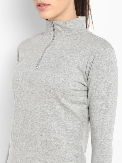 Appulse Women's Hi Neck Long Sleeve Thumb Hole T-Shirt | Women | Premium Cotton | Activewear | Athleisure