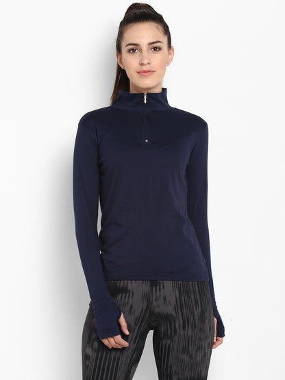 Appulse Women's Hi Neck Long Sleeve Thumb Hole T-Shirt | Women | Premium Cotton | Activewear | Athleisure