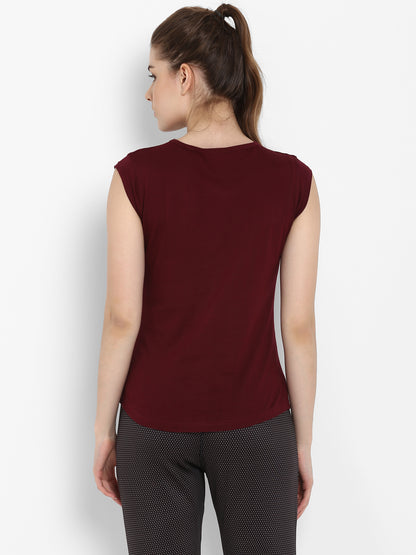 Appulse Women's Cap SleeveT-Shirt | Women | Premium Cotton | Activewear | Athleisure