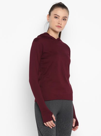 Appulse Women's Hoodie Long Sleeve Thumb Hole | Women | Premium Cotton | Activewear | Athleisure